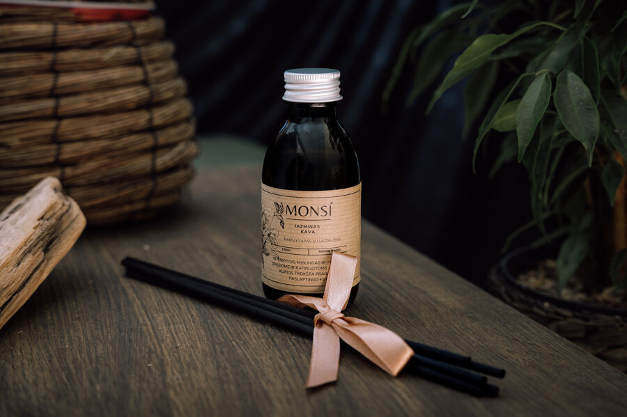 Namų kvapas su lazdelėmis Jazminas ir Kava 150ml